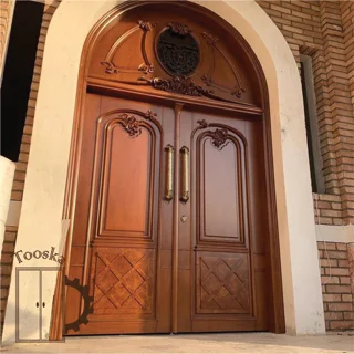 درب لابی تمام چوب